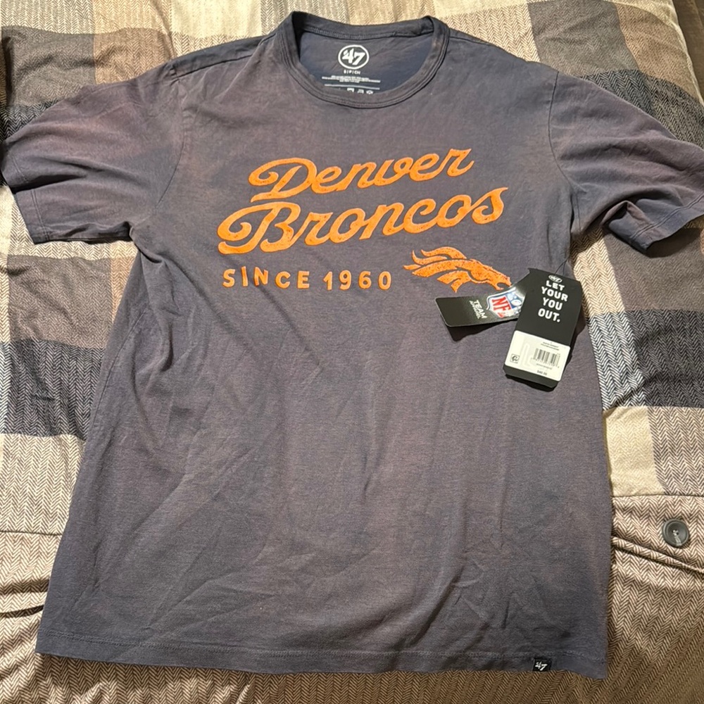 47 Men's Gray Denver Broncos T-Shirt
